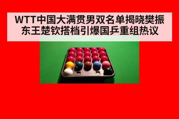 WTT中国大满贯男双名单揭晓樊振东王楚钦搭档引爆国乒重组热议